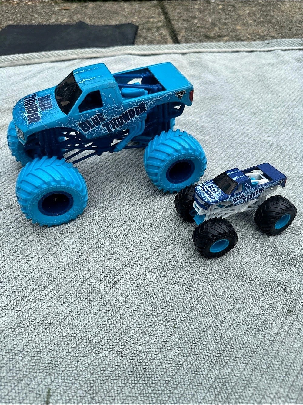 Fisher-Price Power Wheels Monster Jam Blue Thunder Monster Truck Blue Thunder